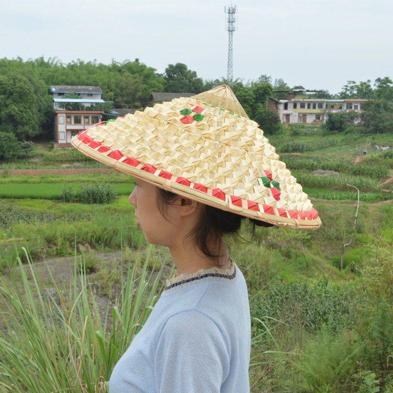 Mũ Cói Rộng Vành Chống Nắng Phong Cách Quân Đội Thời Trang Cho Nữ