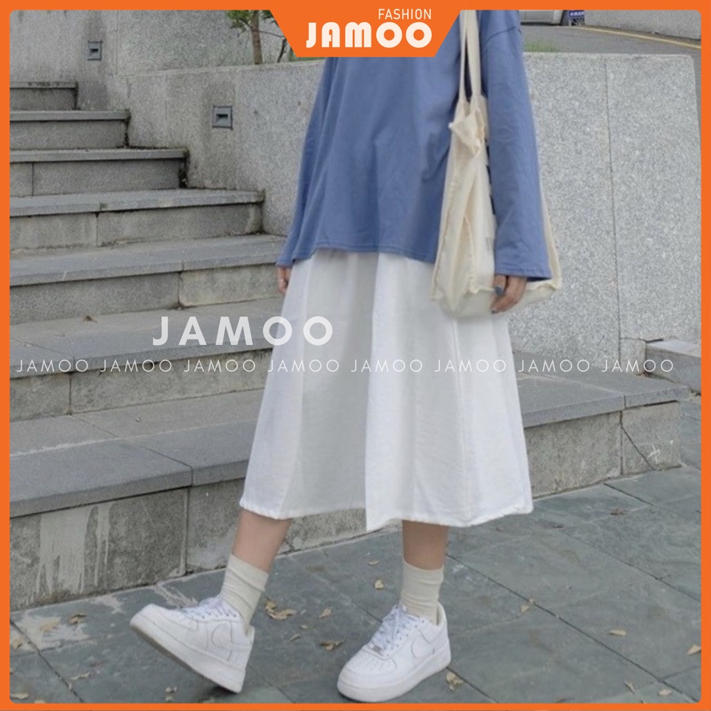 CHÂN VÁY NỮ, CHÂN VÁY ĐŨI HÀN TÚI XẺ JAMOO
