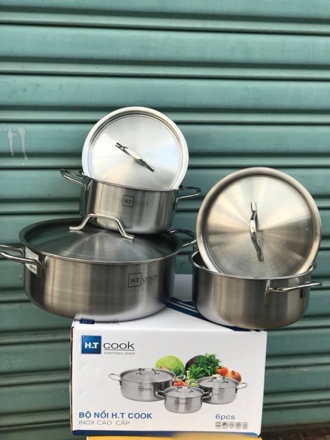 Bộ nồi inox ht cook cao cấp