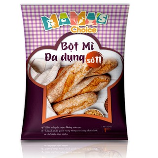  Bột mì đa dụng MAMA’S CHOICE Số 11 gói 1kg- Bột mì làm bánh mì tươi,mì khô mì trứng mì hoành thánh bánh bao 