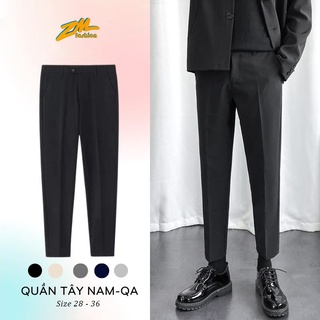 Quần tây nam ZM vải tuyết mưa co giãn, Quần baggy nam không nhăn không xù loại Premium