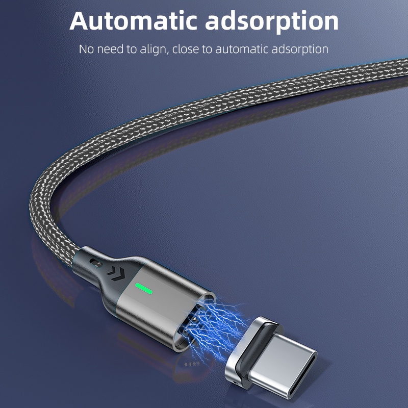 Dây Cáp Sạc Nhanh Aufu 3A 3 Trong 1 Micro Usb Type C Có Nam Châm