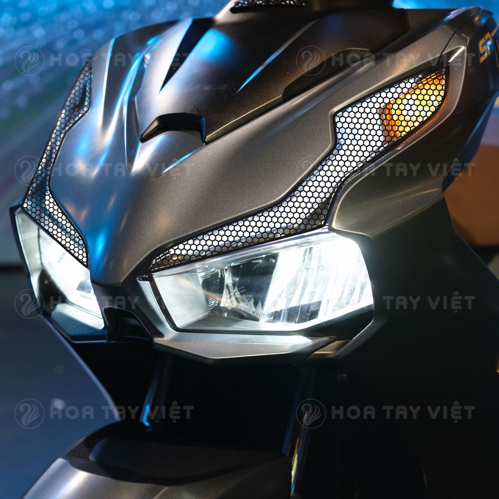 Decal Lưới dán DEMI AB 125 - 150 -160 phong cách tổ ong HÌNH LƯỚI xe HONDA AIRBLADE