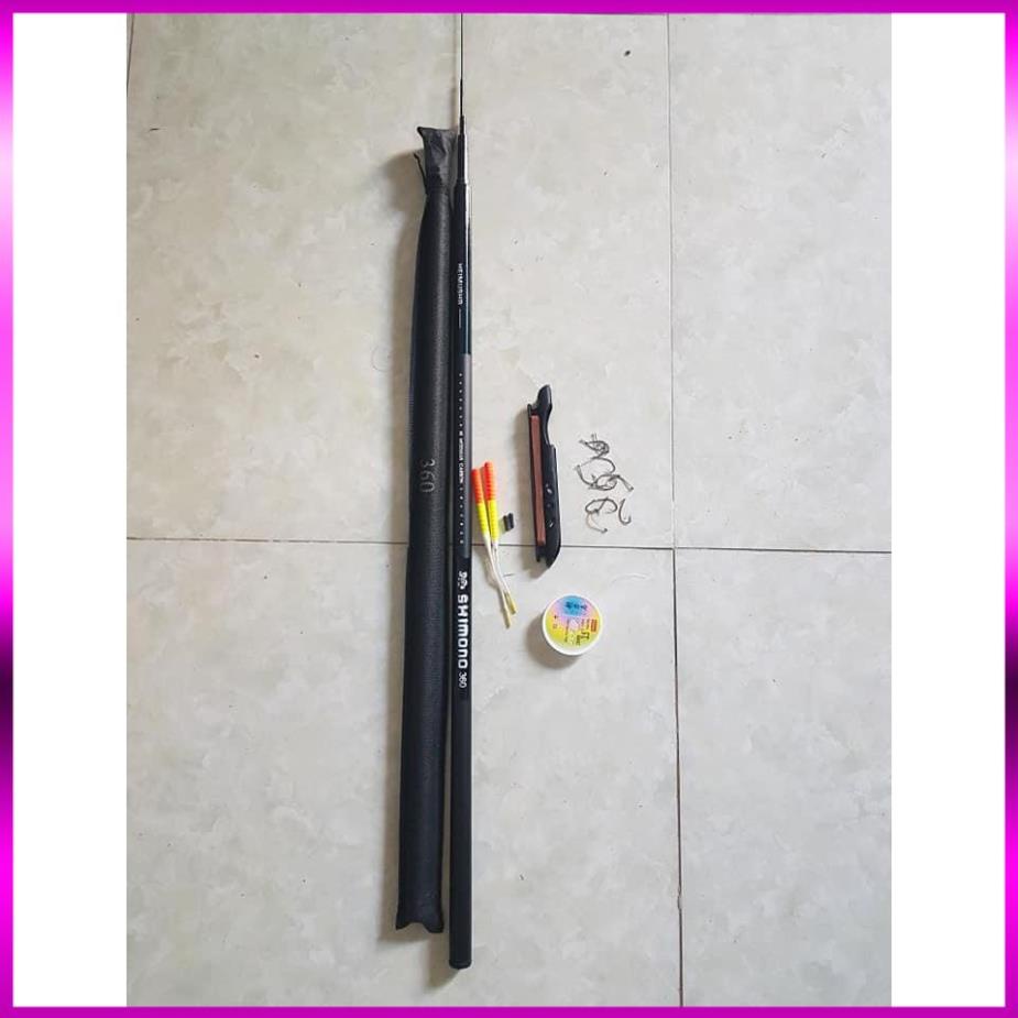 🐬 Cần câu tay dạng rút sợi Cacbon 3,6 m (kèm phụ kiện) 🐬