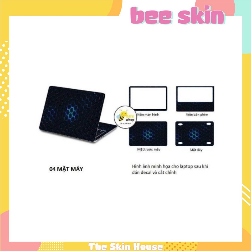 Sticker dán laptop BEE SKIN mẫu Rabbit cho Macbook/HP/ Acer/ Dell /ASUS/Lenovo/Toshiba