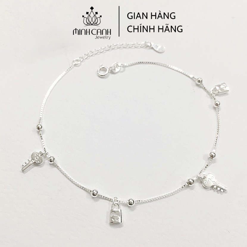 Lắc Chân Bạc 925 Chìa Khóa Và Ổ Khóa - Minh Canh Jewelry