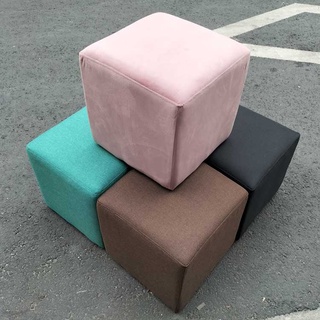 Ghế đôn sofa 37 x 37cm hình vuông đủ màu chất liệu vải nhung - Ghế đôn sofa Bed nhỏ gọn
