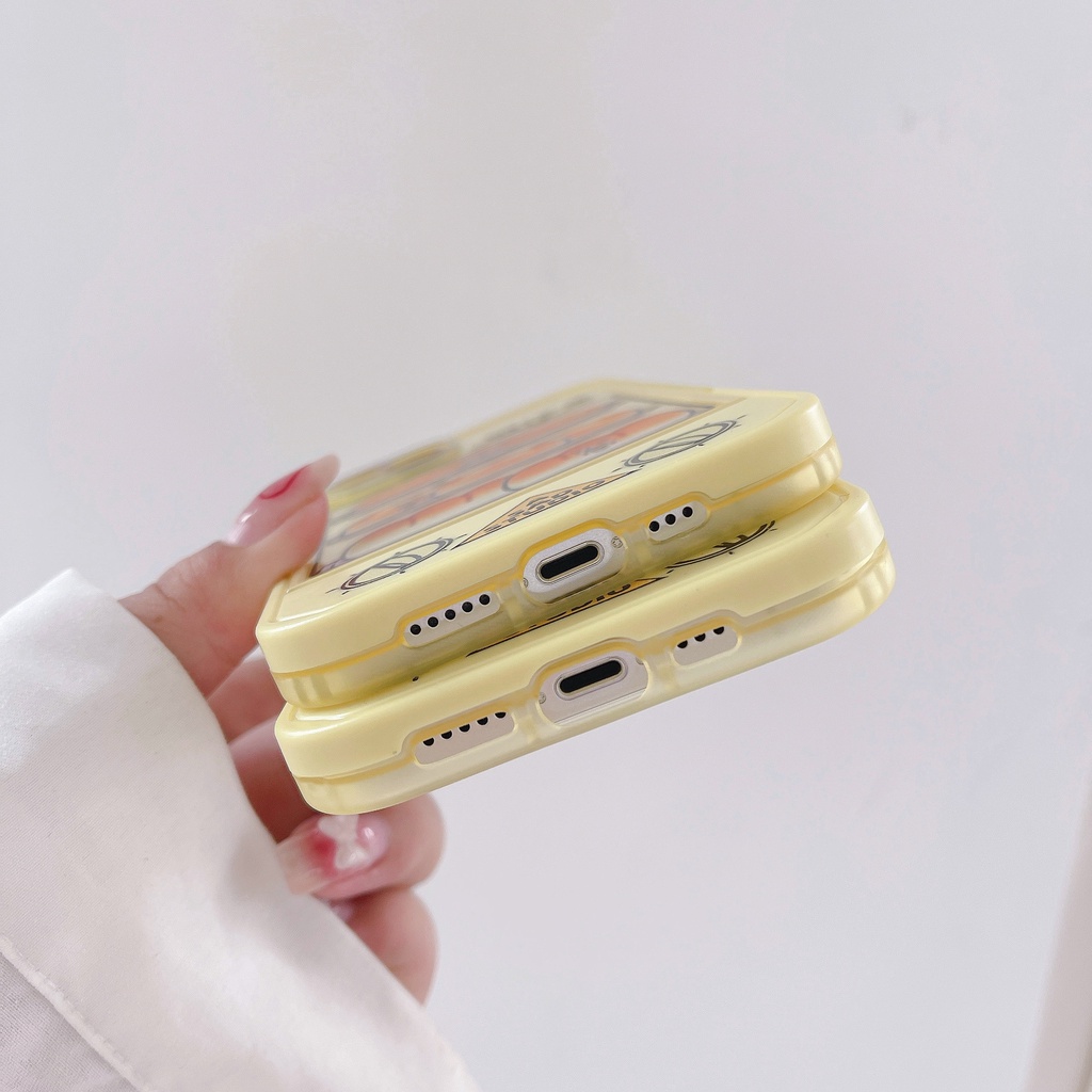 Ốp Điện Thoại Có Giá Đỡ Hình Máy Nướng Bánh Mì Hoạt Hình Mới Cho iPhone11 xs max 7P/8Plus/12pro/13/pro max