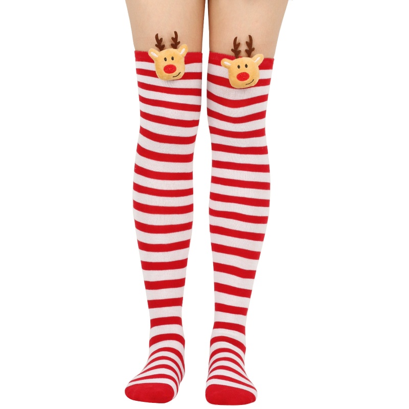 XIXI Tất Chân Họa Tiết Giáng Sinh 3D Thời Trang Cho Nữ