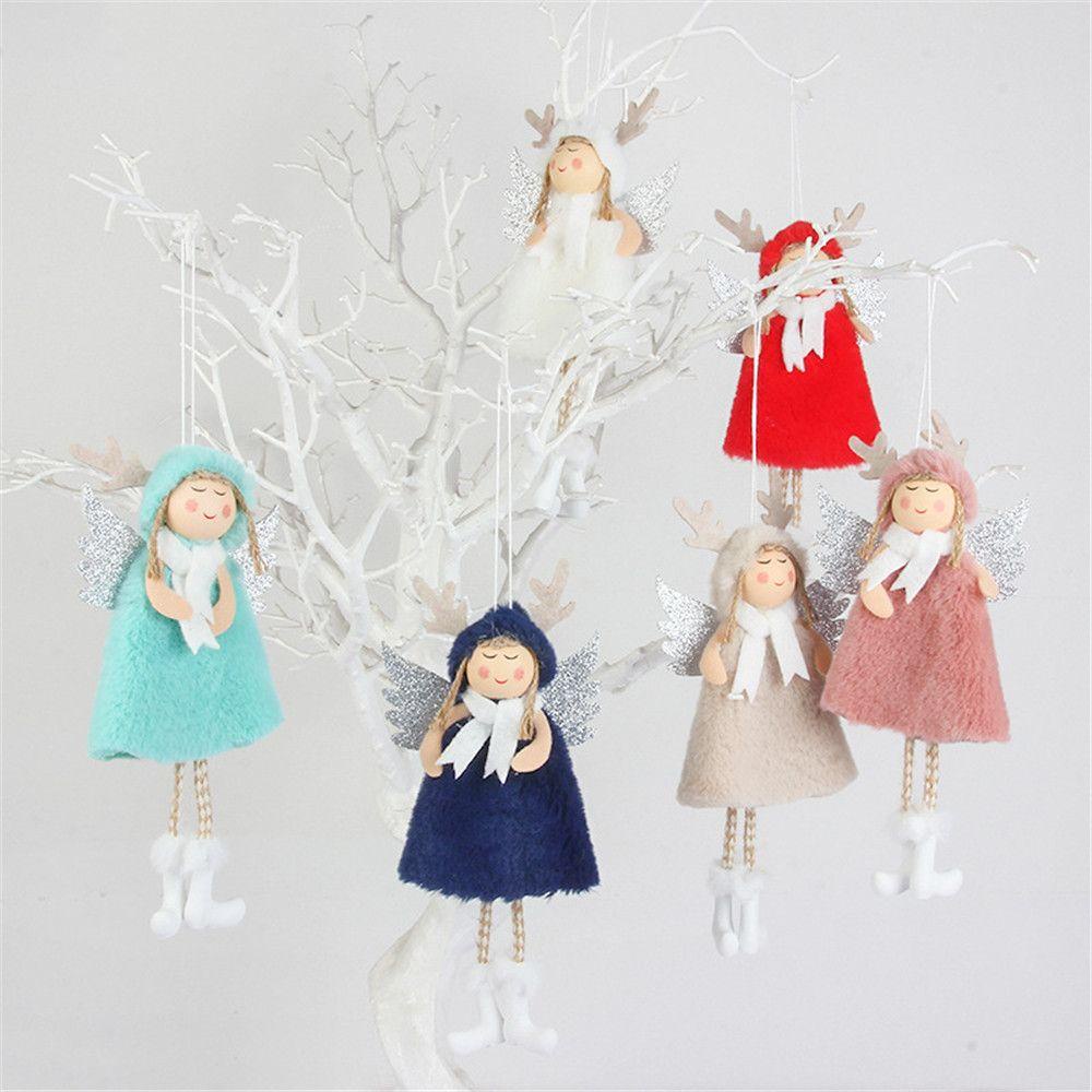 CONOPERY Phụ Kiện Treo Trang Trí Cây Thông Giáng Sinh Hình Thiên Thần Dễ Thương DIY