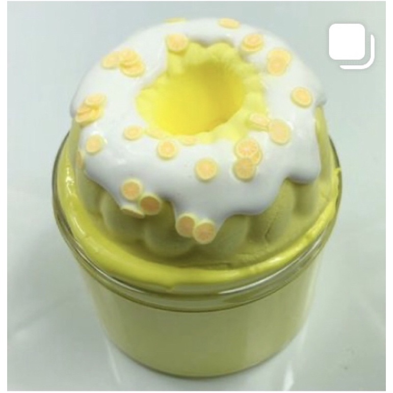 LEMON BUNDT CAKE bánh chanh -diy clay slime
