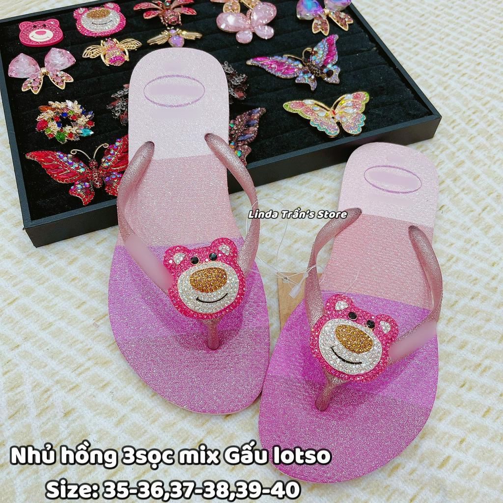 Dép HVN Nhủ hồng 3S + Charm