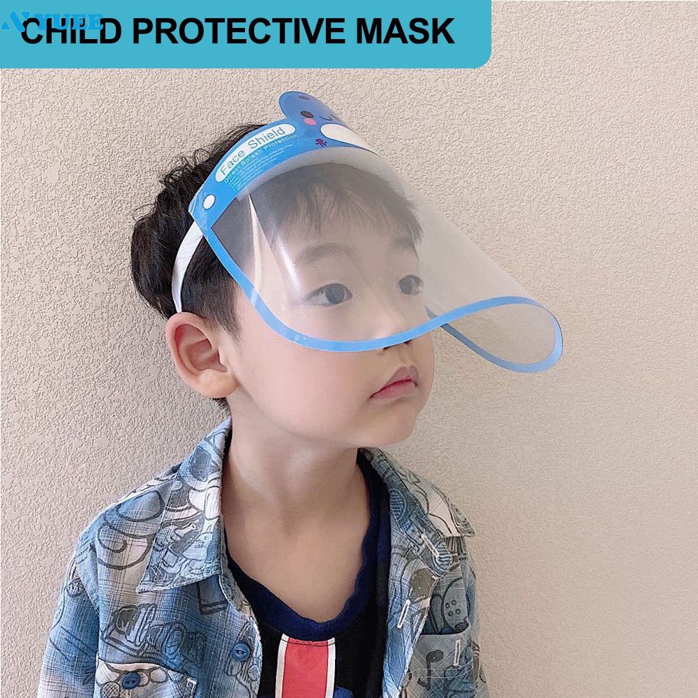 Mũ nửa đầu có màng che mặt trong suốt độ nét cao chống sương có thể điều chỉnh bảo vệ cho trẻ
