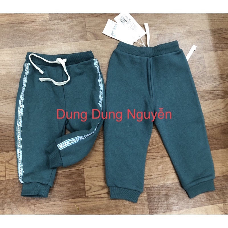 Quần jogger nỉ bông bé trai hàng xuất Nga