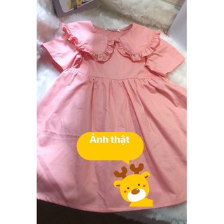 (ẢNH THẬT)Set đôi cho mẹ và bé,váy cổ sen