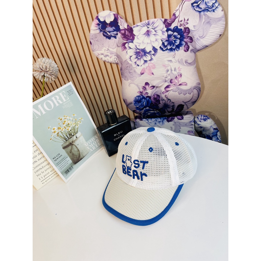 Mũ lưỡi trai lưới thoáng khí dành cho bé chữ thêu siêu bền - Hàng Quảng Châu Cao Cấp (M19)