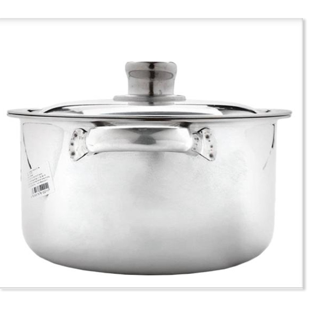 Nồi inox Vietcook nắp inox 3 đáy- size 24cm