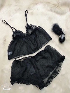 Váy Ngủ Sexy E3, váy ngủ siêu gợi cảm - Đồ ngủ nữ lụa hai dây viền ren gợi cảm