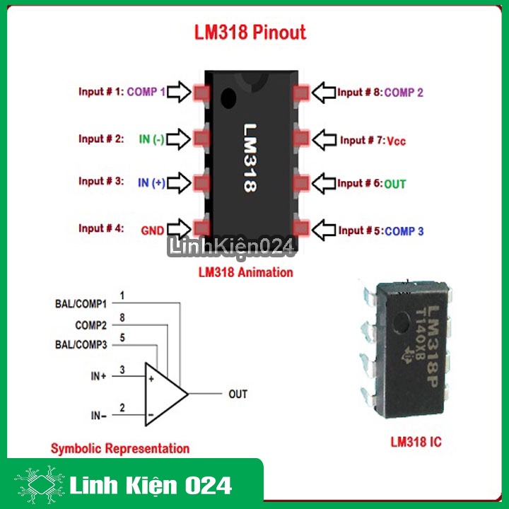 IC Khuếch Đại Thuật Toán LM318