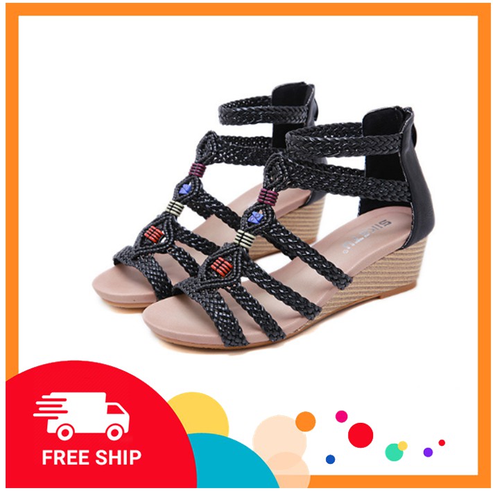 Giày Sandals ur Ban Nữ Đen