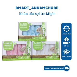 Mipbi - set 6 khăn sữa mipbi sợi tre cao cấp siêu mềm