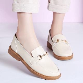 Giày Lười Nữ Mũi Tròn Đế Bệt Thời Trang