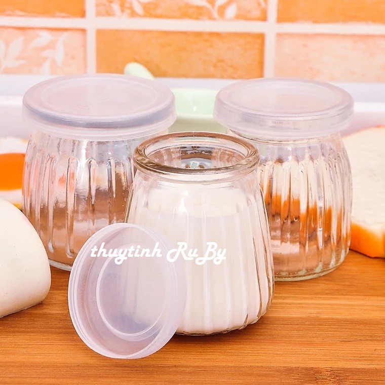Bộ 10 Hũ Thủy Tinh Sọc Làm Sữa Chua 100ml, Hũ Lọ Yaourt, Lọ Pudding, Hủ Làm Sữa Chua, Caramen | BigBuy360 - bigbuy360.vn