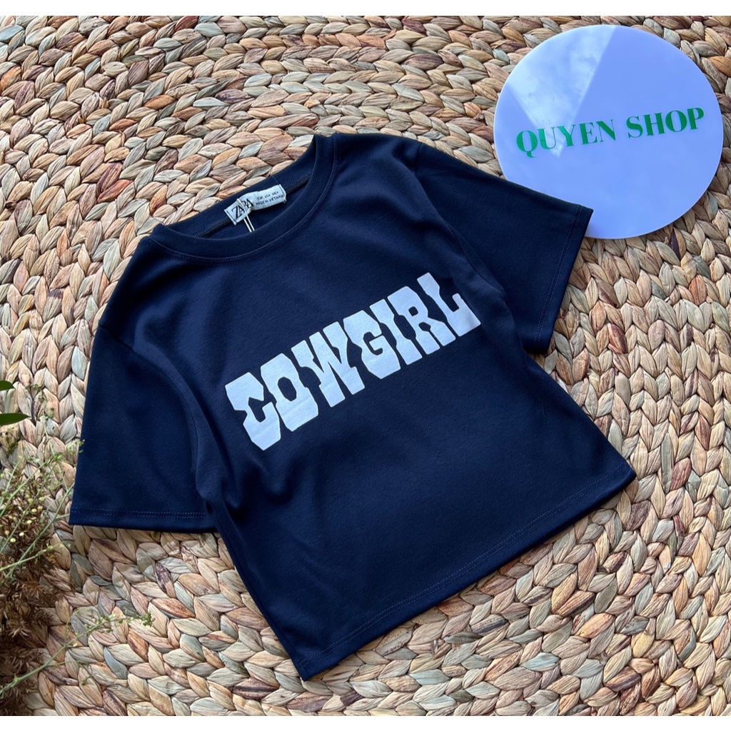 Áo Thun Nữ Croptop COWGIRL_QS QUYEN SHOP