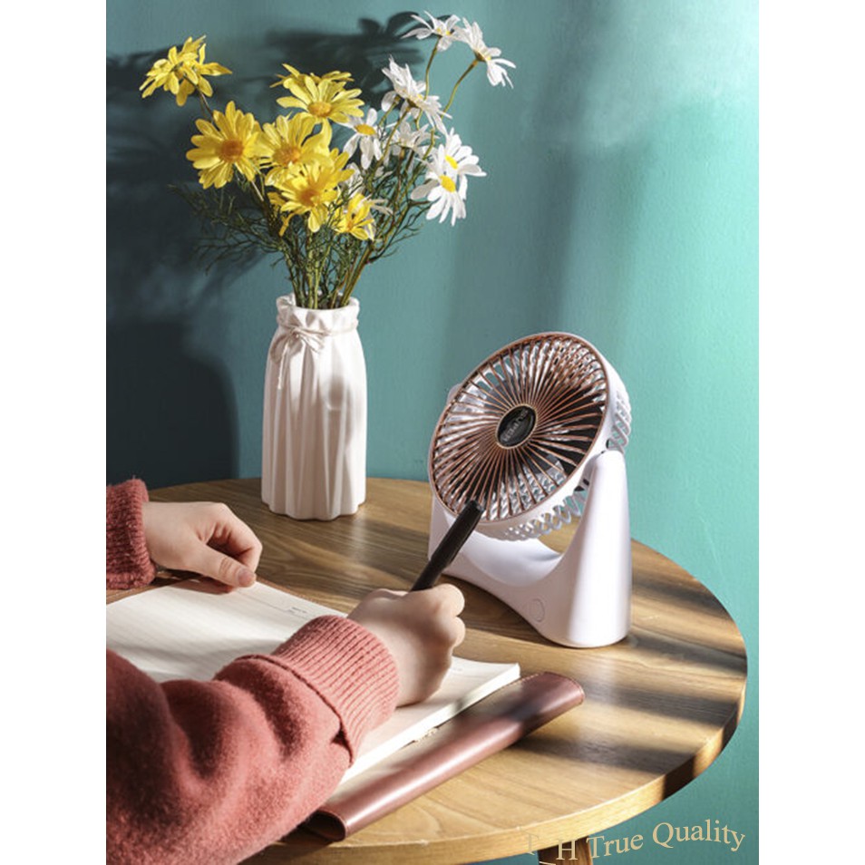 Quạt để bàn mini sạc tích điện Super Fan, 3 chế độ mát, để bàn làm việc, ô tô...  tiện dụng nhỏ gọn | BigBuy360 - bigbuy360.vn