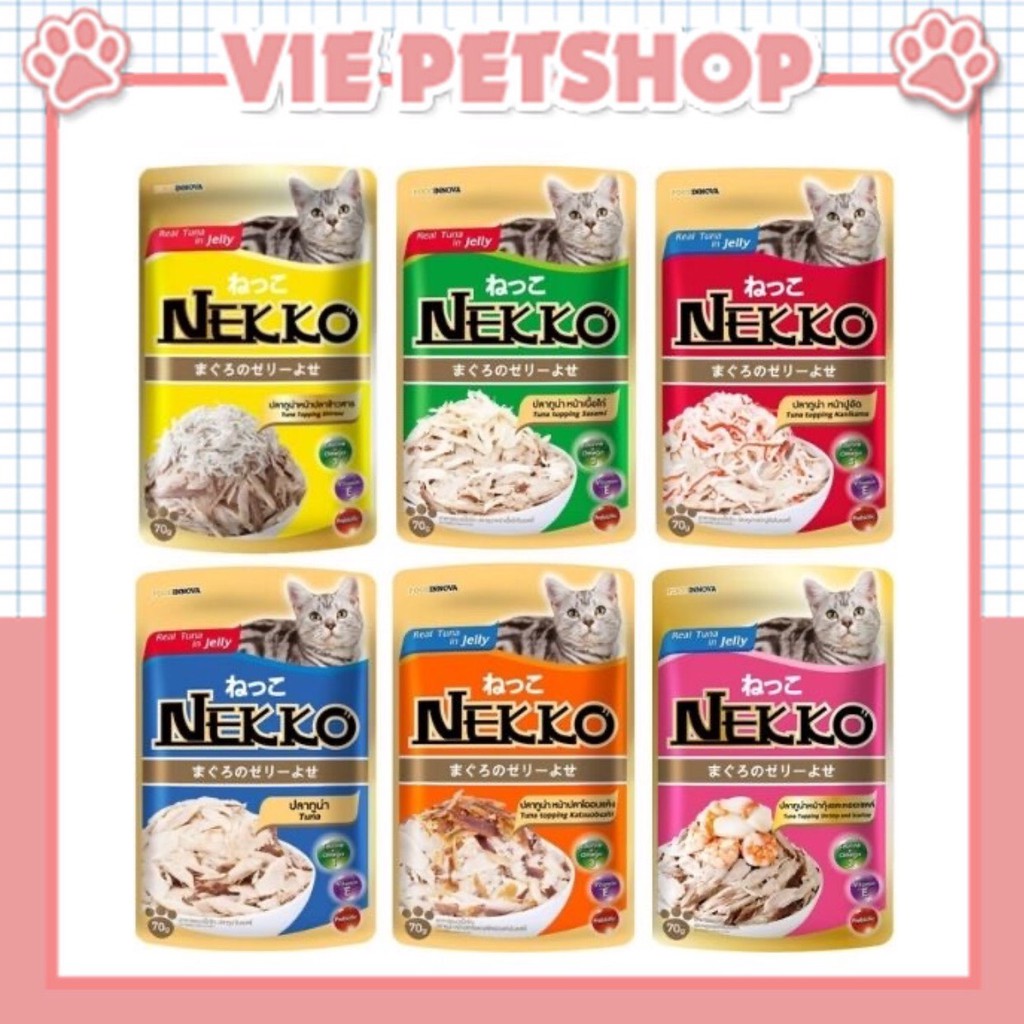 Pate NEKKO cho Mèo Gói 70Gr | Vie PETSHOP