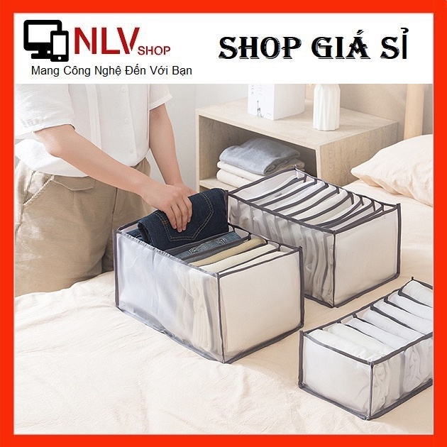 Túi Hộp Lưới Khay Chia Ngăn Đựng Quần Áo Tiện Lợi