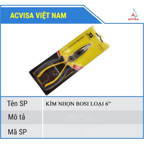 Kìm Nhọn BOSI (Hàng chất lượng tốt - Giá rẻ)