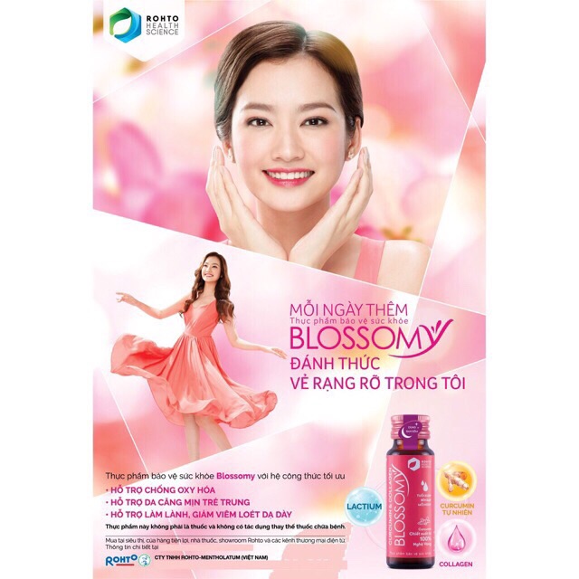 [Mã COSDAY -50K đơn 150K] Collagen Blossomy - sáng da, khoẻ dạ dày - Hộp 10 chai