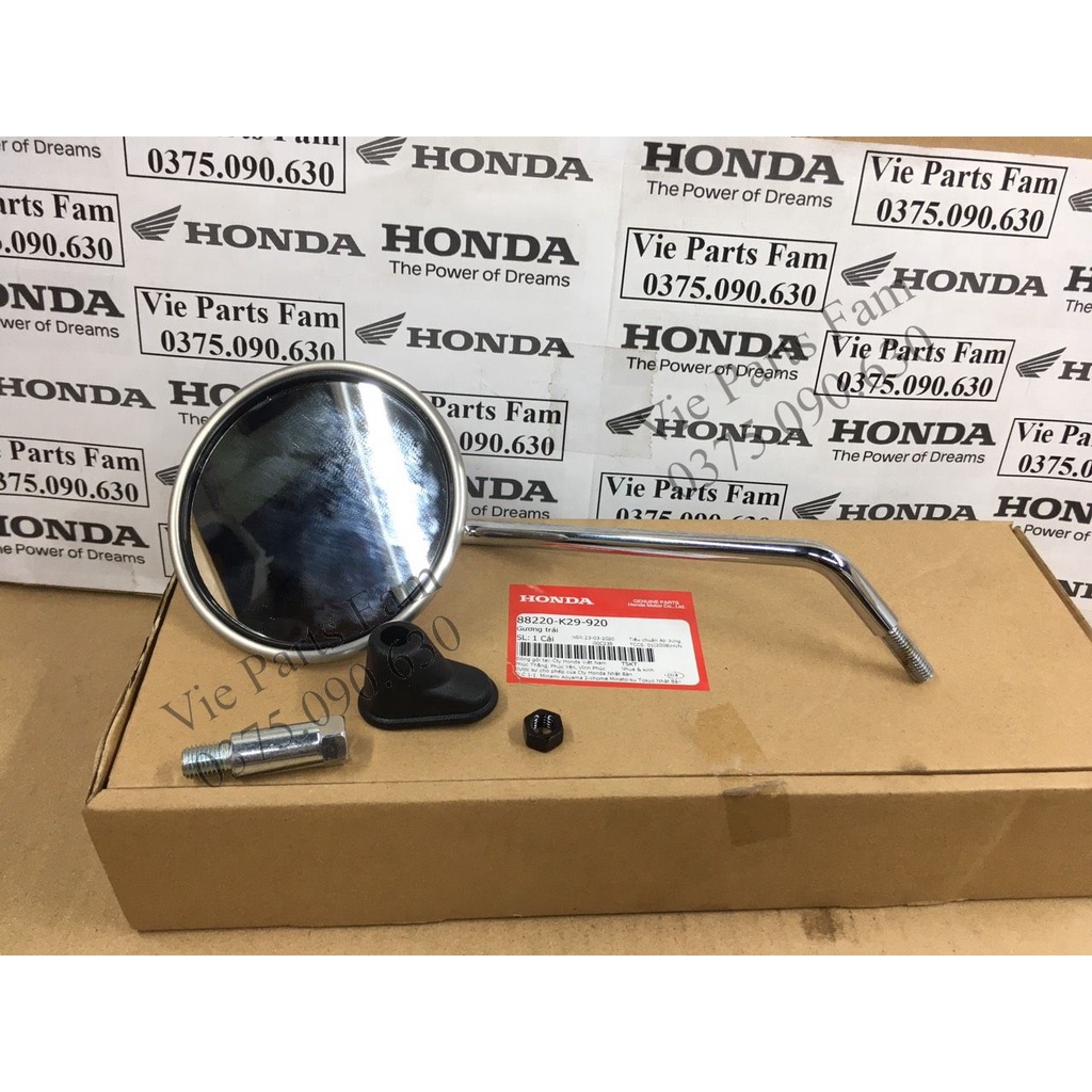 GƯƠNG KÍNH CHIẾU HẬU SH MODE SI INOX , CHÍNH HÃNG HONDA MỚI 100%