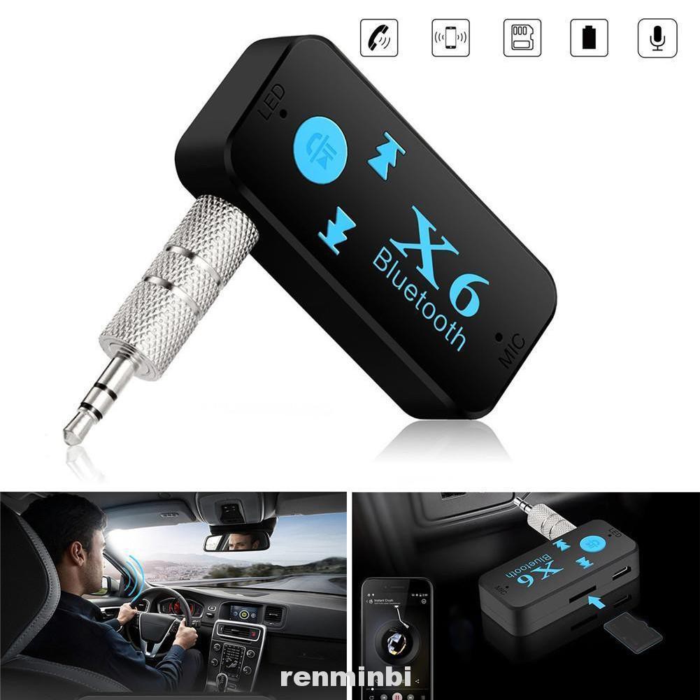 Usb Thu Tín Hiệu Bluetooth 4.1 3 Trong 1 3.5mm Mic Call X6