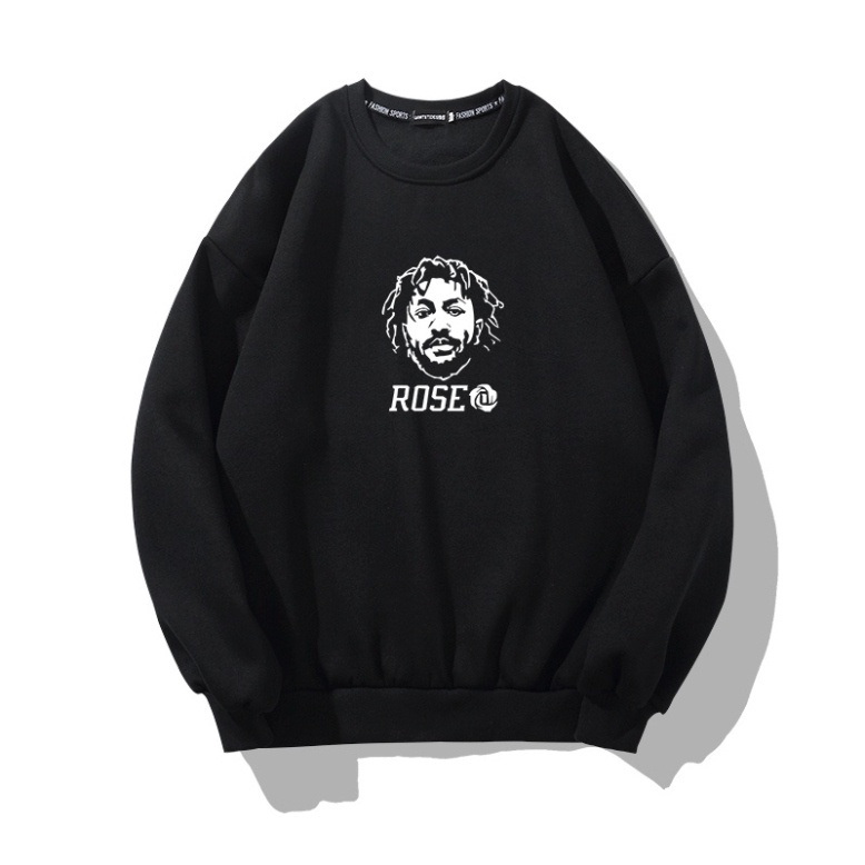 Áo Sweater Nỉ Cho Nam Happyfamily Form Rộng Familylove – Set Hình Người Chữ Rose Cool Ngầu 3 Màu Trắng Đen Xám