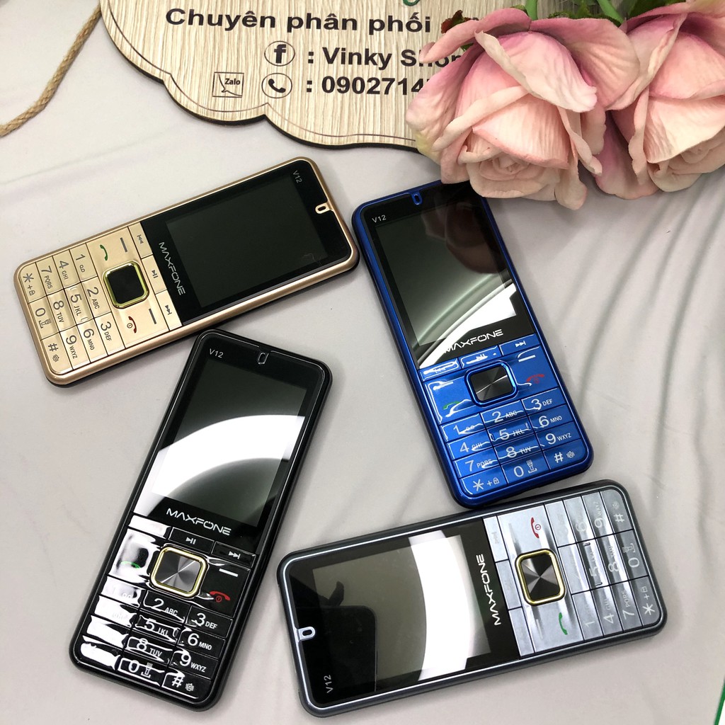 ĐIỆN THOẠI MAXFONE V12 4 SIM KIỂU DÁNG N7000 FULLBOX