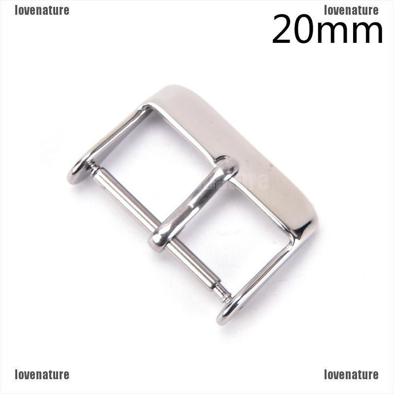[LOVE] 1pc 16 18 20 22 24mm Stainless Steel Needle Buckle Parts Watch Band Strap Clasp [OL]