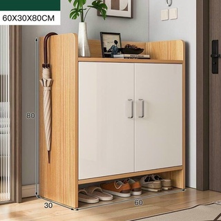 Tủ giày gỗ 2 ngăn cánh trắng đa năng mới nhất