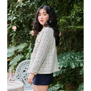 BLEUBIRD Áo khoác dạ tweed COCO TWEED JACKET