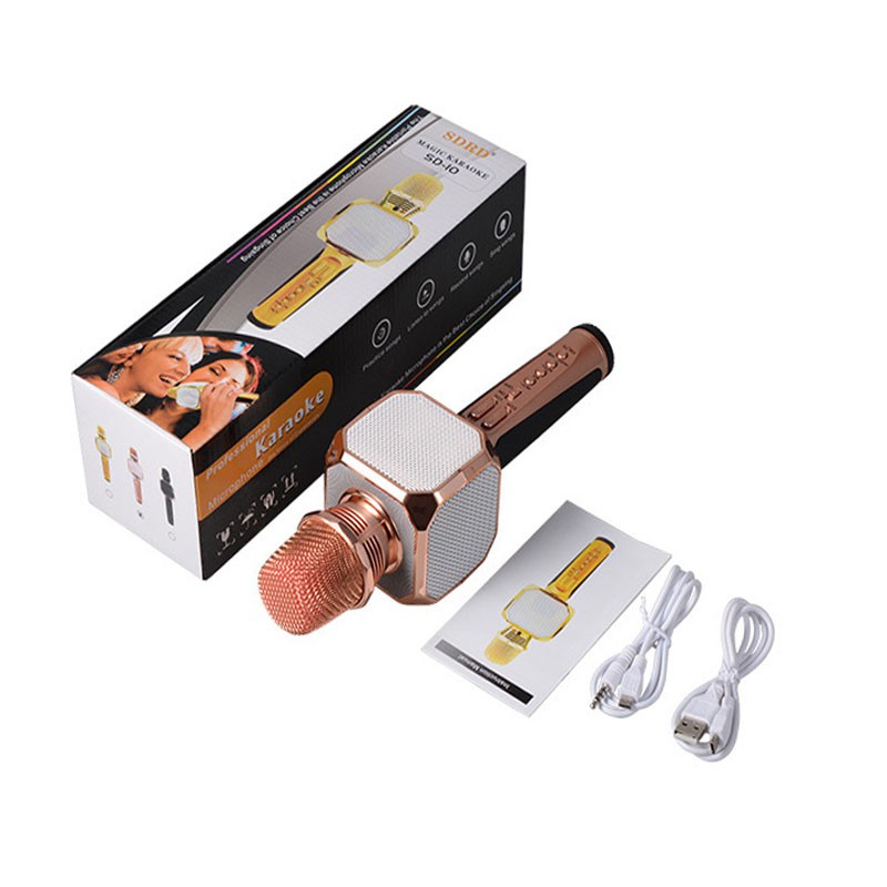 Micro Hát Karaoke Không Dây, SD-10 Không Dây Nhỏ Gọn, Có Tín Hiệu ổn Định sale 50%.