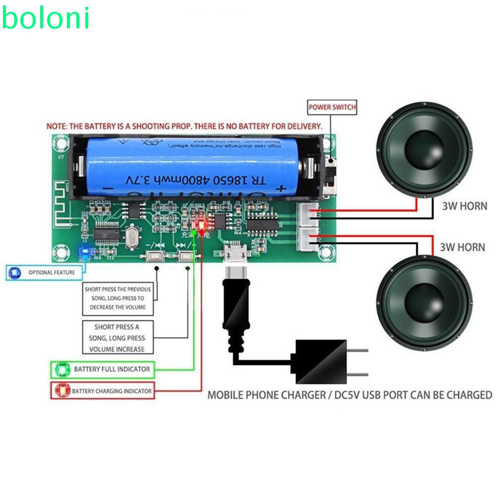 Bảng Mạch Khuếch Đại Âm Thanh Bluetooth 5.0 Kênh Kép Chuyên Dụng Cho Loa XH-A153