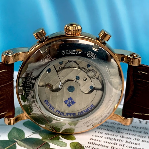 Đồng hồ Nam Patek Cơ máy nhật, mẫu 3 nút mặt trắng viền vàng , dòng cơ Automatic size 42mm | BigBuy360 - bigbuy360.vn