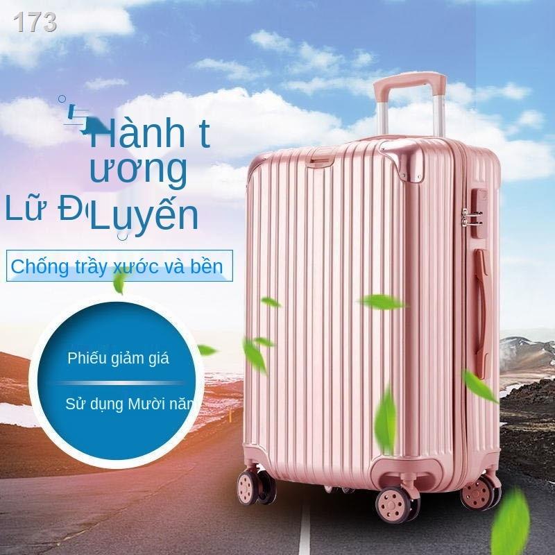 Vali nhỏ trong lưới màu đỏ hộp đựng xe đẩy bánh phổ thông 20 inch mật khẩu 22 cho nam và nữ
