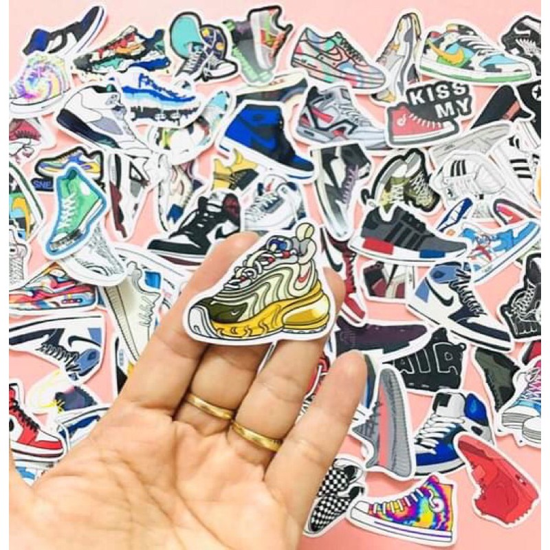 10-50 hình sticker giày sneakers decal(random hình)