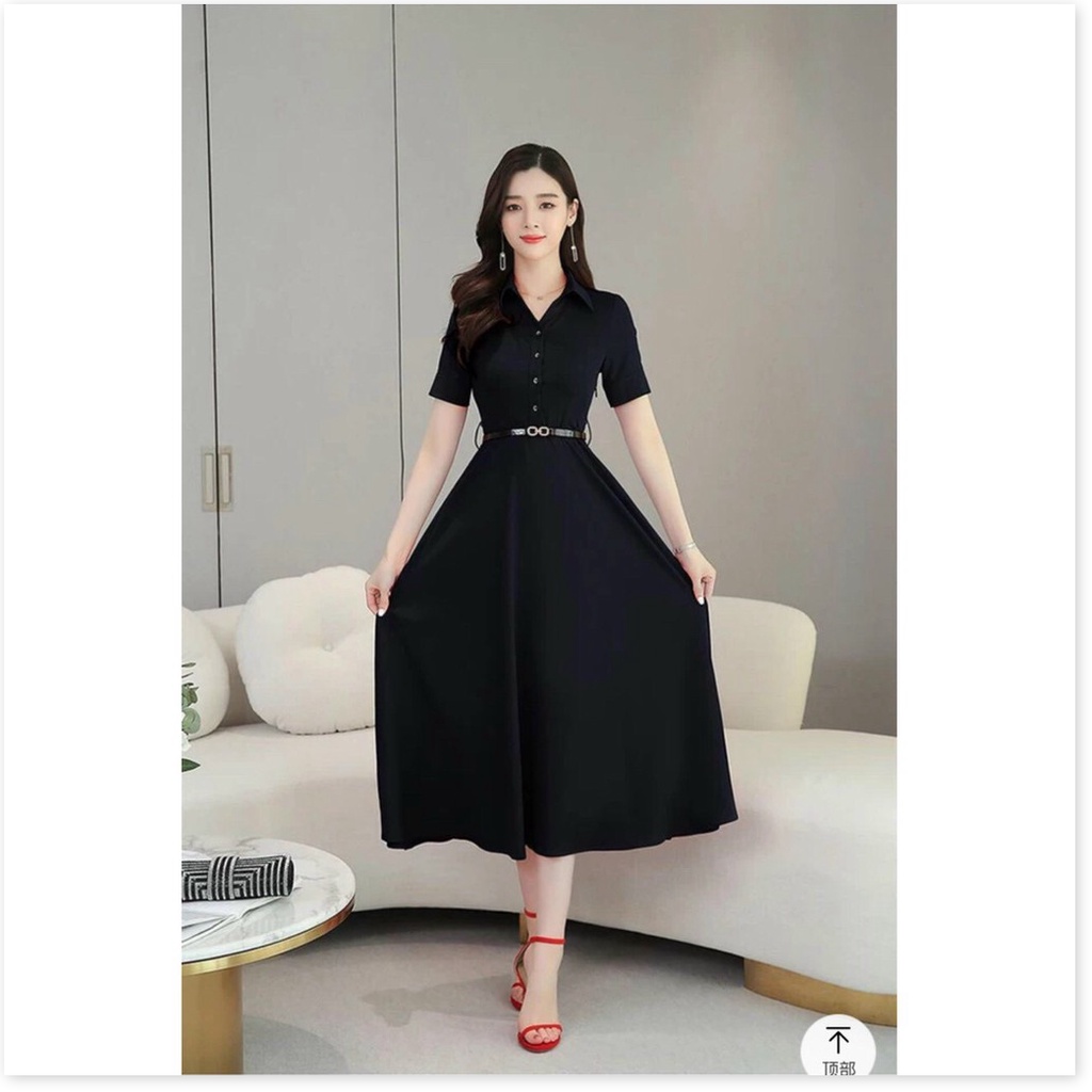 Đầm Cotton lạnh kèm nịt tôn dáng , thanh lịch cho các nàng KME FASHION