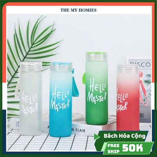 BÌNH NƯỚC HELLO MASTER CAO CẤP 480ML ( Thủy tinh)