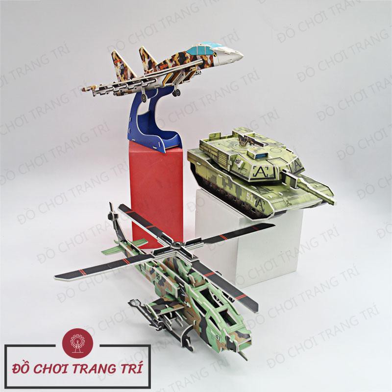 Mô hình 3D tự lắp ráp - Mô hình các phương tiện quân sự loại lớn-kèm ảnh thật