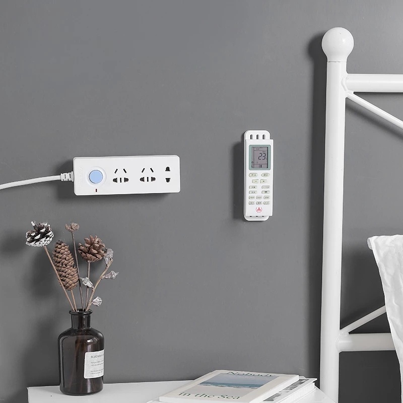 Miếng Dán Cố Định Ổ Cắm Điện Gắn Tường Tự Dính Xoay Tiện Dụng