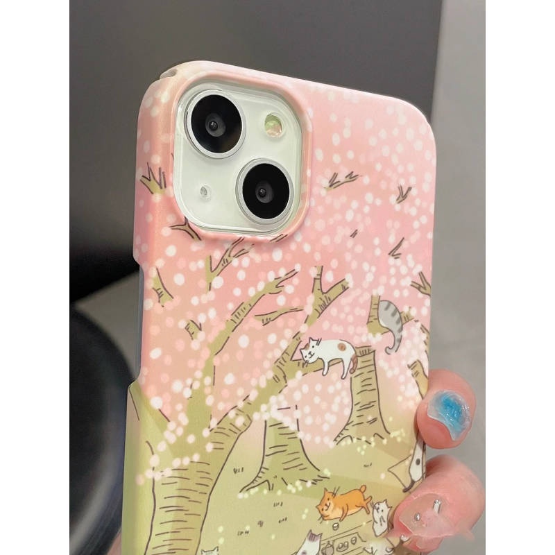 Ốp điện thoại hoạ tiết dễ thương thích hợp cho các dòng điện thoại Apple14 13promax 11promax 11 7/8plus xsmax